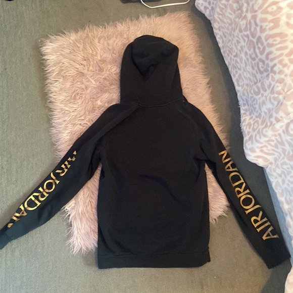 Air Jordan black and gold nike hoodie - Picture 2 of 2